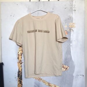 Women's Beige Graphic Tee Proverbs 3:5-6